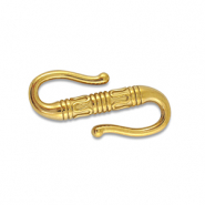 Stainless Steel - Rostfrei Stahl Schmuckzubeh&ouml;r S-Haken-Verschluss Gold