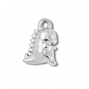 Stainless Steel - Rostfrei Stahl Anh&auml;nger Dino Silver