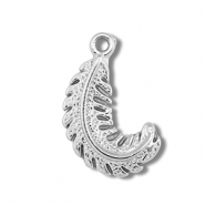 Stainless Steel - Rostfrei Stahl Anh&auml;nger Feder Silver