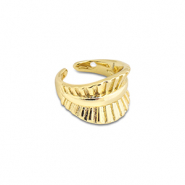 Ohrringe aus Stainless Steel - Rostfreiem Stahl Ear Cuff Gold