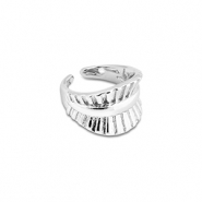 Ohrringe aus Stainless Steel - Rostfreiem Stahl Ear Cuff Silver