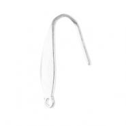 Stainless Steel - Rostfrei Stahl Schmuckzubeh&ouml;r Ohrringe / Ohrh&auml;nger mit &Ouml;se Silver