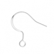 Stainless Steel - Rostfrei Stahl Schmuckzubeh&ouml;r Ohrringe / Ohrh&auml;nger mit &Ouml;se Silver