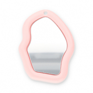 Statement-Anh&auml;nger Spiegel Light apricot pink