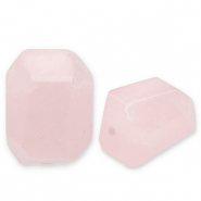 Naturstein Perlen Rosenquarz Light pink-white