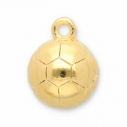 Metall Anh&auml;nger DQ Fu&szlig;ball Gold (Nickelfrei)
