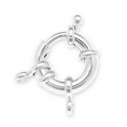 Eco-brass&reg; Metall Zubeh&ouml;r DQ Rettungsring Verschluss Antik silber (Nickelfrei)