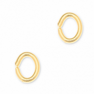Metall Zubeh&ouml;r DQ Bindering Oval Gold (Nickelfrei)
