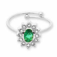 Ringe aus Stainless Steel - Rostfreiem Stahl Silver-green