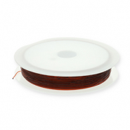 Elastik Schmuckdraht 0.5mm Brown