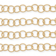 Aluminium Schmuckzubeh&ouml;r Gliederkette Gold