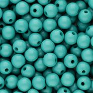6 mm Acrylperlen Shiny Petrol green