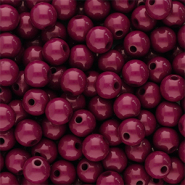 6 mm Acrylperlen Shiny Burgundy brown
