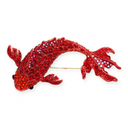 Statement Broschen Koi Red-red AB coating-black
