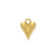 Stainless Steel - Rostfrei Stahl Anh&auml;nger Herz Gold