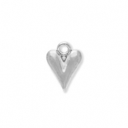 Stainless Steel - Rostfrei Stahl Anh&auml;nger Herz Silver