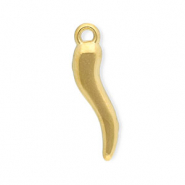 Stainless Steel - Rostfrei Stahl Anh&auml;nger Cornicello Gold