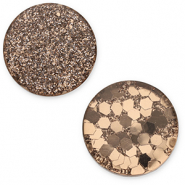 7 mm flach Cabochon Polaris Elements Helios Brown