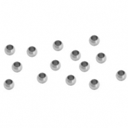 Stainless Steel - Rostfreiem Stahl Schmuckzubeh&ouml;r Quetschperlen 2.5mm Silber