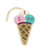 Trendy-Anh&auml;nger Ice Lolly Brown-multicolour-gold