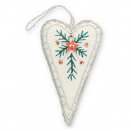 Trendy-Anh&auml;nger Herz White-green-red-silver