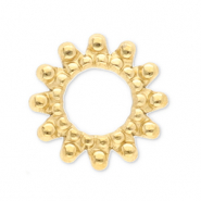 Stainless Steel - Rostfrei Stahl Schmuckzubeh&ouml;r Anh&auml;nger / Zwischenst&uuml;ck Bali Ringe Gold