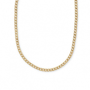 Gliederkette aus Stainless Steel - Rostfreiem Stahl Gold