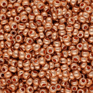 Preciosa Rocailles 6/0 Metallic rose gold