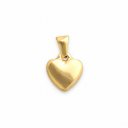 Stainless Steel - Rostfrei Stahl Anh&auml;nger Herz Gold