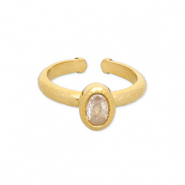 Ringe aus Stainless Steel - Rostfreiem Stahl Gold-transparent