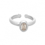 Ringe aus Stainless Steel - Rostfreiem Stahl Silver-transparent