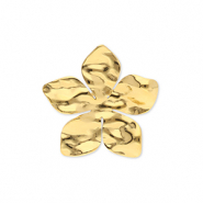 Ringe aus Stainless Steel - Rostfreiem Stahl Blume Gold