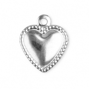 Stainless Steel - Rostfrei Stahl Anh&auml;nger Herz Silver