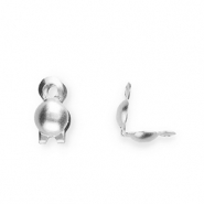 Stainless Steel - Rostfrei Stahl Schmuckzubeh&ouml;r Kalotten 2 mm Silver