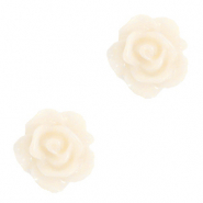 Rosen Perlen 10mm Vanilla ice white