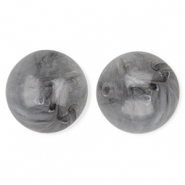 20 mm Acrylperlen Rund Grey-marble