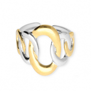 Ringe aus Stainless Steel - Rostfreiem Stahl Silver-gold