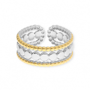 Ringe aus Stainless Steel - Rostfreiem Stahl Silver-gold
