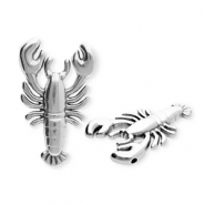 Metall Anh&auml;nger DQ&reg; Krebs Antiek zilver (nikkelvrij)