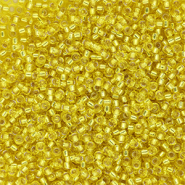 Miyuki Rocailles 15/0 Silver Lined Yellow 15-0006