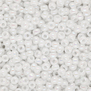 Miyuki Rocailles 8/0 Opaque Ab White 8-471