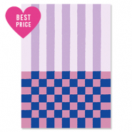 BY31&reg; SchmuckKarten Linien & W&uuml;rfel Purple-pink-dark blue