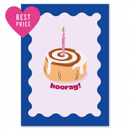 BY31&reg; SchmuckKarten "Hooray" Dark blue-lilac purple-light brown
