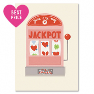BY31&reg; Schmuck Karten "Jackpot" Off white-red-pink