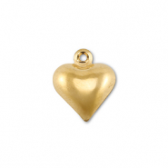Stainless Steel - Rostfrei Stahl Anh&auml;nger Herz Gold