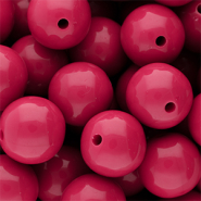 18 mm DQ Acrylperlen shiny Fuchsia 17-2031 TCX