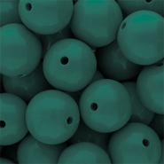 16 mm DQ Acrylperlen shiny Mediterranea green 19-4517 TCX