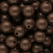 12 mm DQ Acrylperlen shiny Cappuccino brown 19-1220 TCX