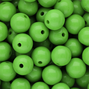 12 mm DQ Acrylperlen shiny Vibrant green 16-6339 TCX