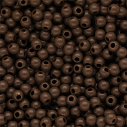 4 mm DQ Acrylperlen shiny Cappuccino brown 19-1220 TCX